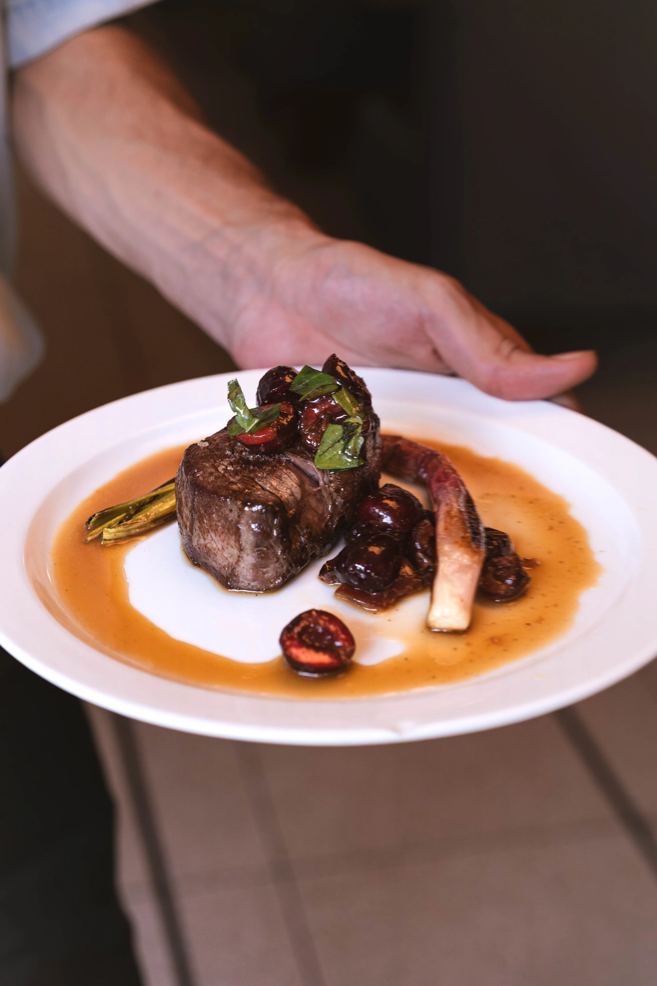 Plat dressé photographié par INTI pour un restaurant